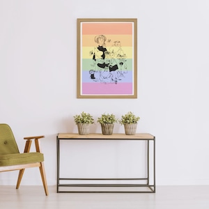 ムーミン 北欧 All Things Commerce「ムーミン トーベ ヤンソン プライド ポスター」送料無料 フレーム 展示用フック付アートポスター 絵画 インテリア アート