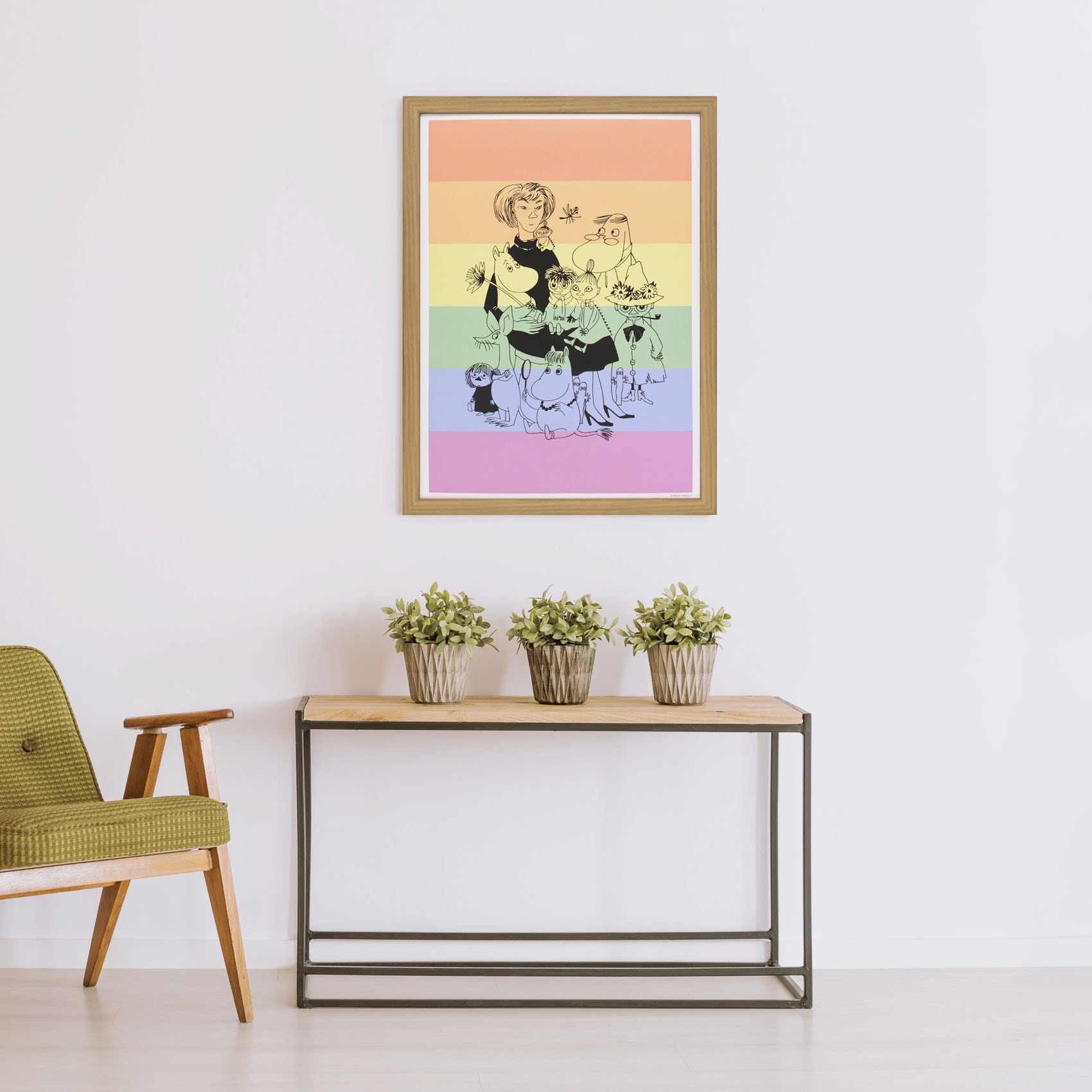 ムーミン 北欧 All Things Commerce「ムーミン トーベ ヤンソン プライド ポスター」送料無料 フレーム 展示用フック付アートポスター 絵画 インテリア アート