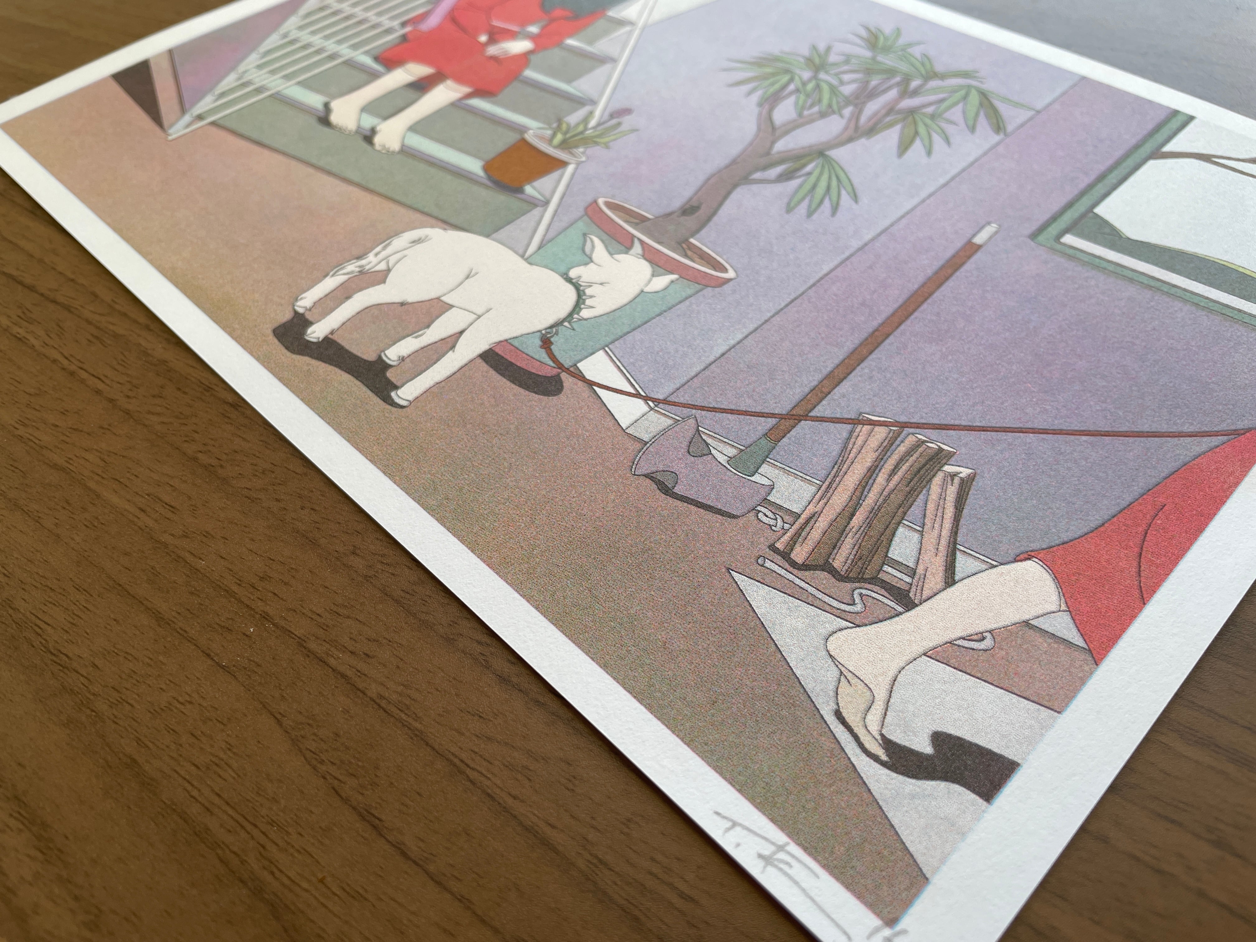 RISOGRAPH A4 POSTER (リソグラフA4ポスター) -THE LADIES IN RED