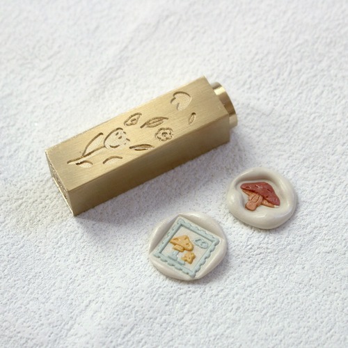 ??【3way】Wax Seal Stamp│02 mushroom