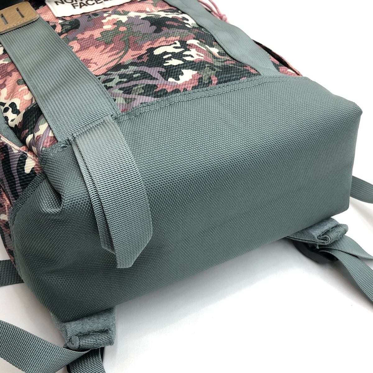 中古】 ノースフェイス リュック 花柄 レディース トートパック カーキ