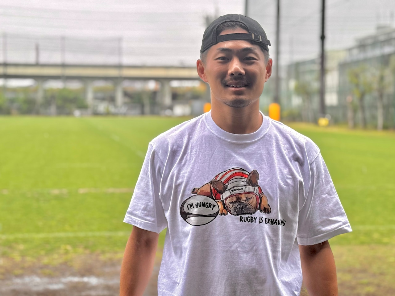 RUGBY FRENCH BULLDOG Tシャツ