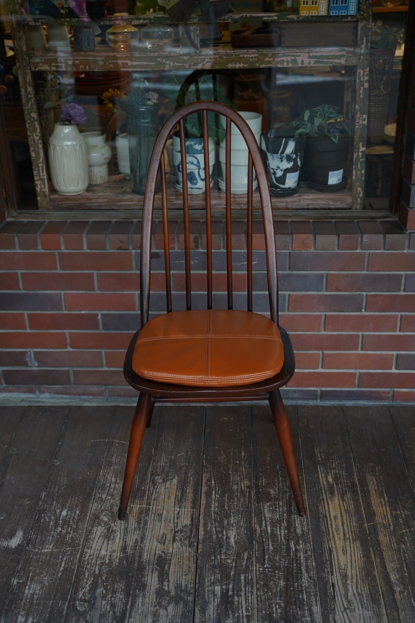 ERCOL Vintage Leather Chair Pad（アーコール チェアパッド