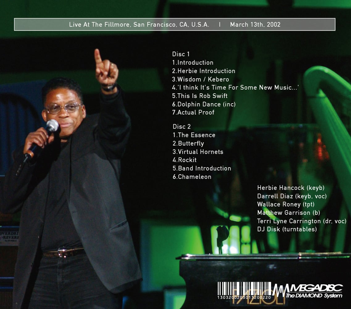 HERBIE HANCOCK & FUTURE 2 FUTURE / THE FILLMORE 2022(2CDR)STEREO