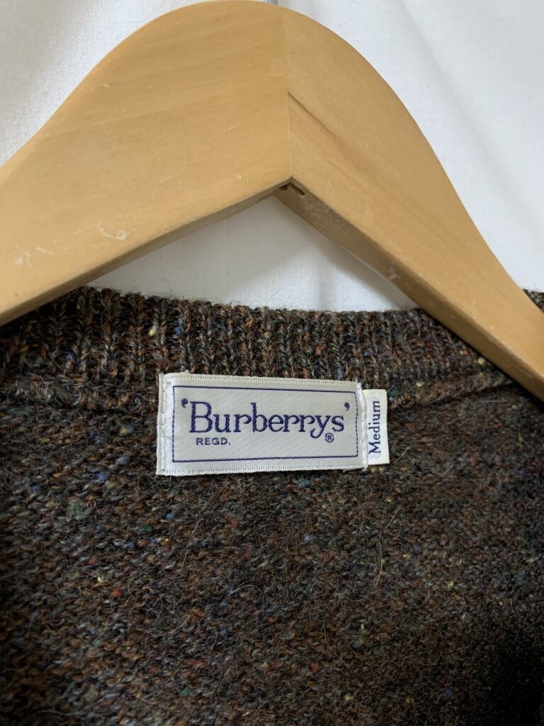 1990's Design V-Neck Sweater "Burberrys"