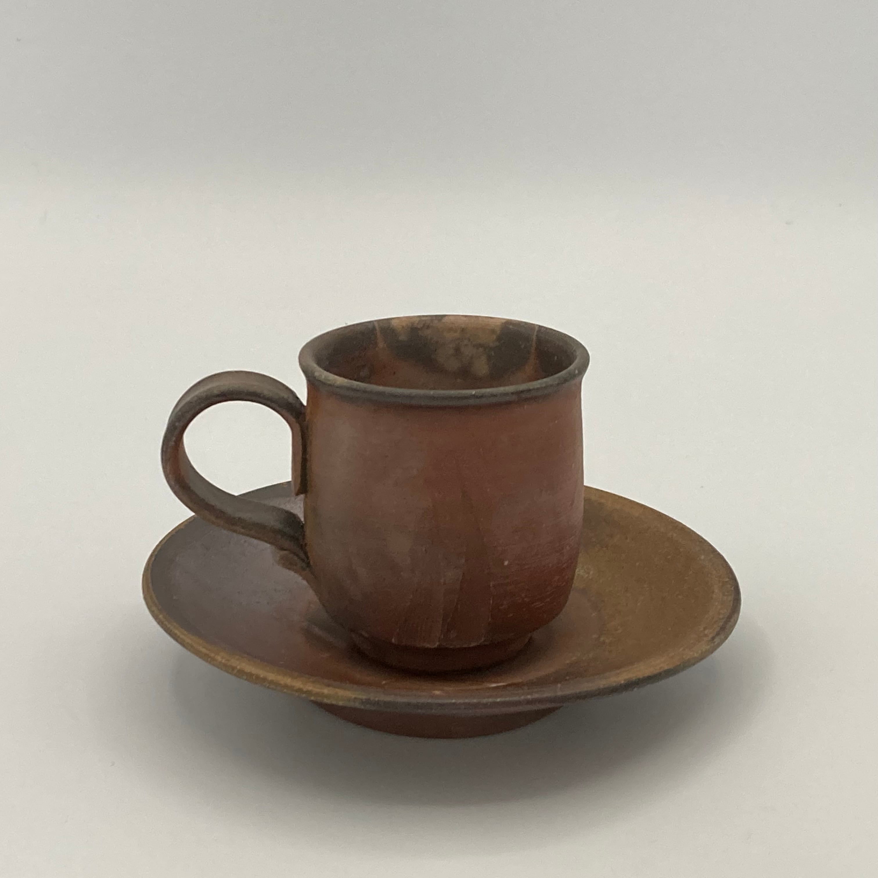 コーヒーマグカップ&ソーサー | 備前焼 松井浩之