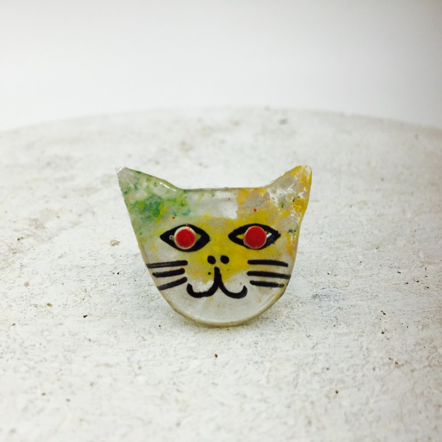 猫meow指輪 :: 赤い小丸