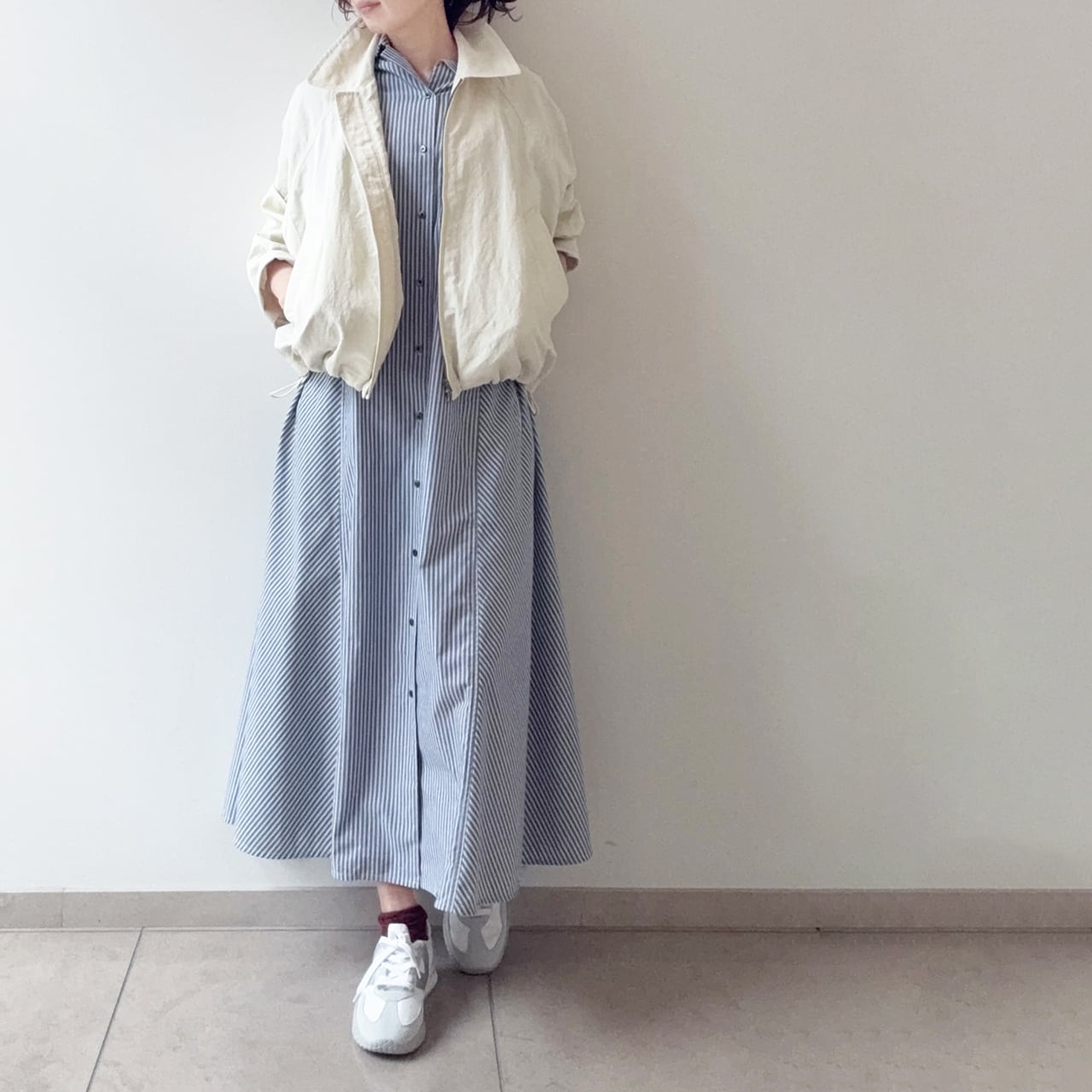 support surface ストライプシャツワンピース | NAJA FIORE