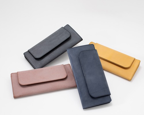 ワックス加工の長財布【DD319】