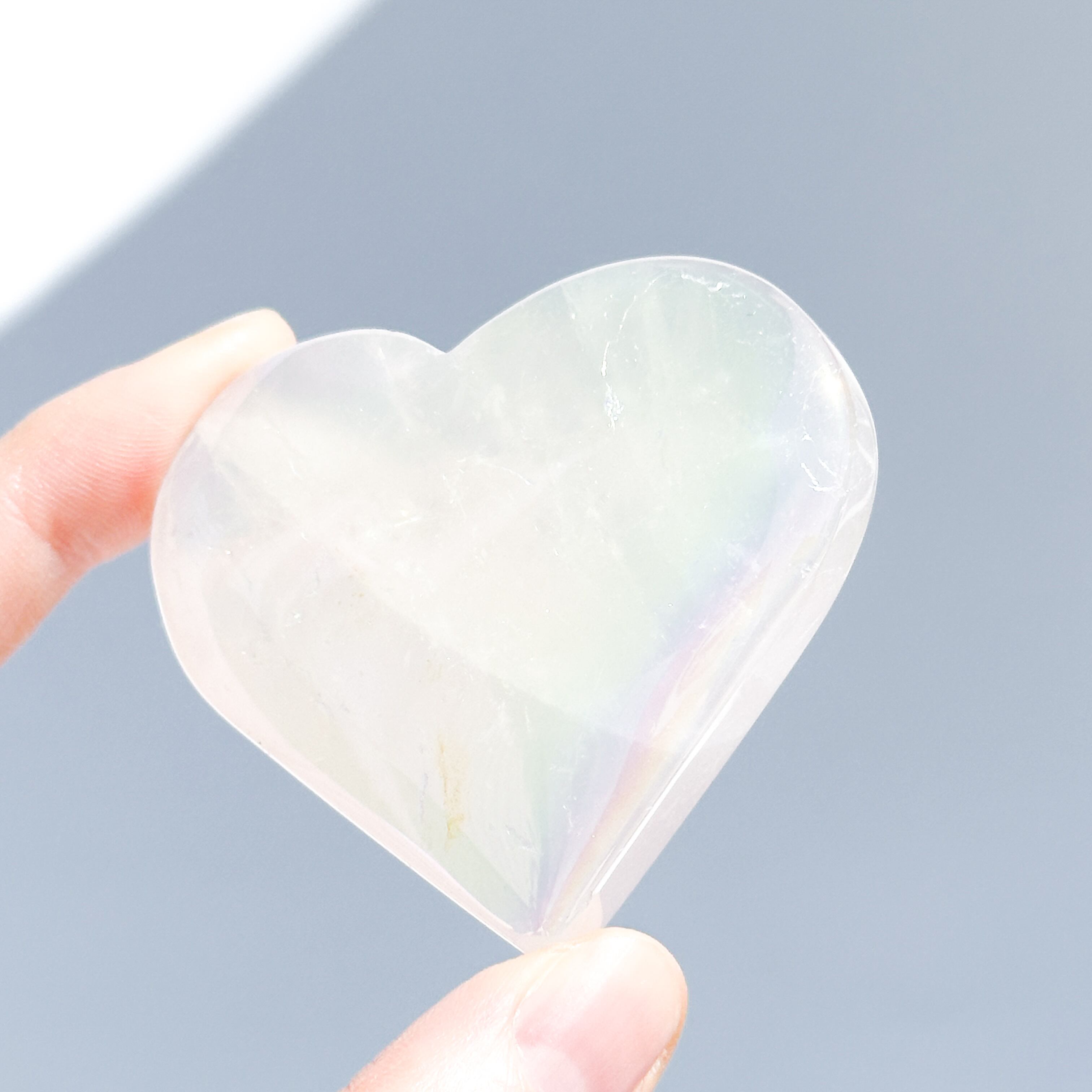 ♡エンジェルオーラローズクォーツ ハート84♡ Angel Aura Rose Quartz
