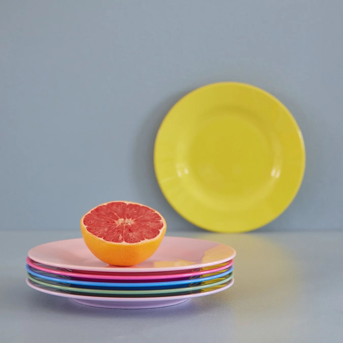 rice (ライス)】メラミンサイドプレート サフランイエロー 黄色20cm