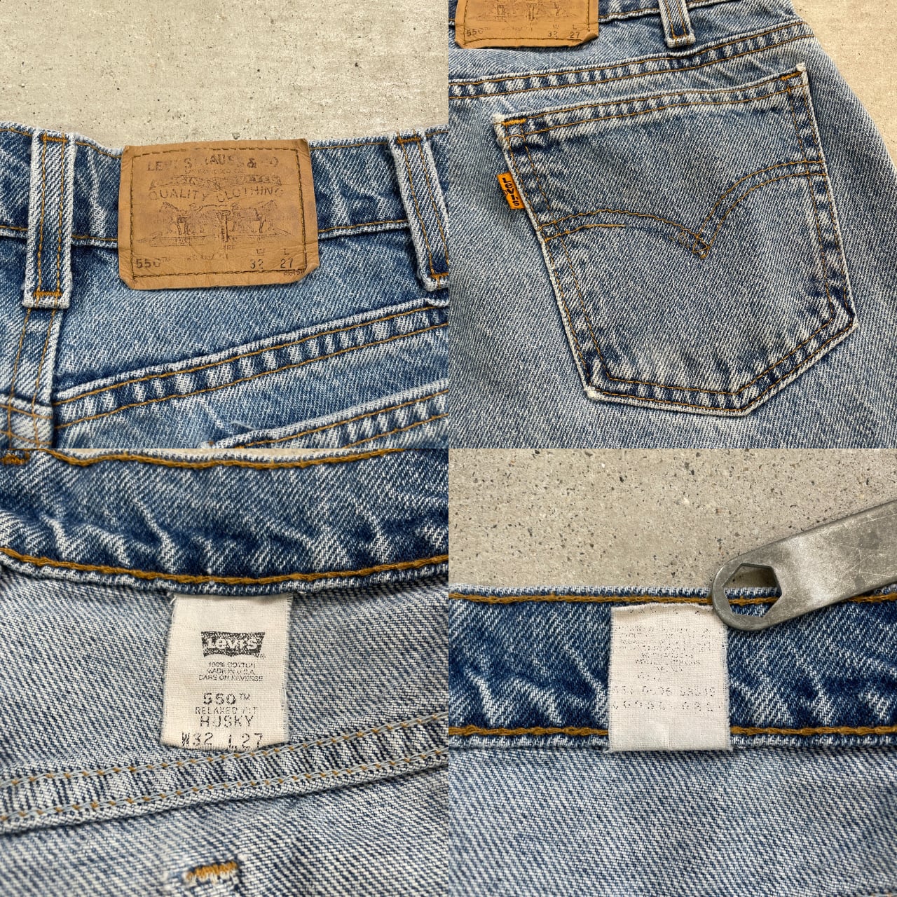 古着通販】90年代 USA製 Levi's リーバイス 550 ワイドデニム 古着通販】90年代 USA製 Levi's リーバイス 550 ワイドデニム