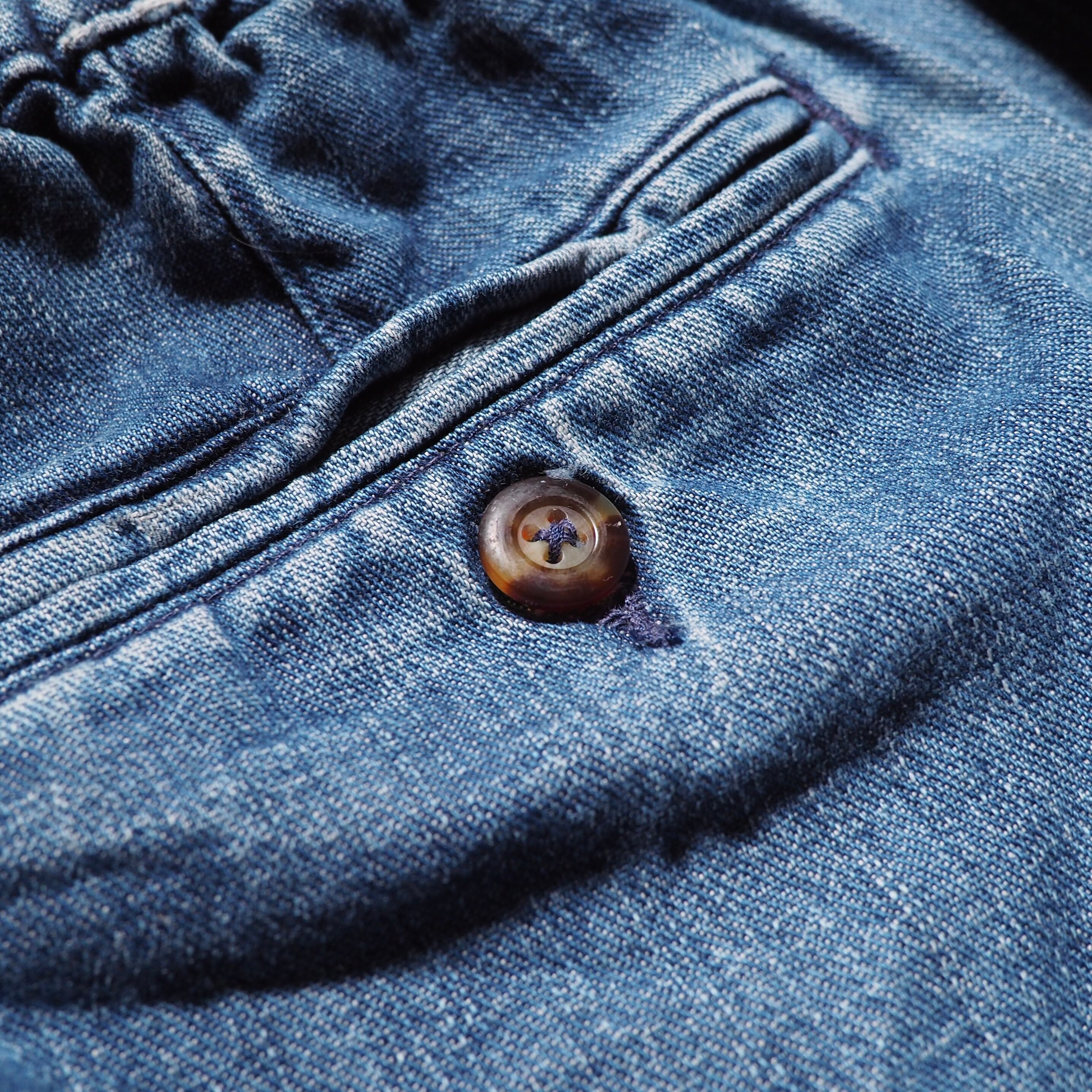 1990s ” Roundtree&Yorke ” Indigo wide loose tapered Denim pants