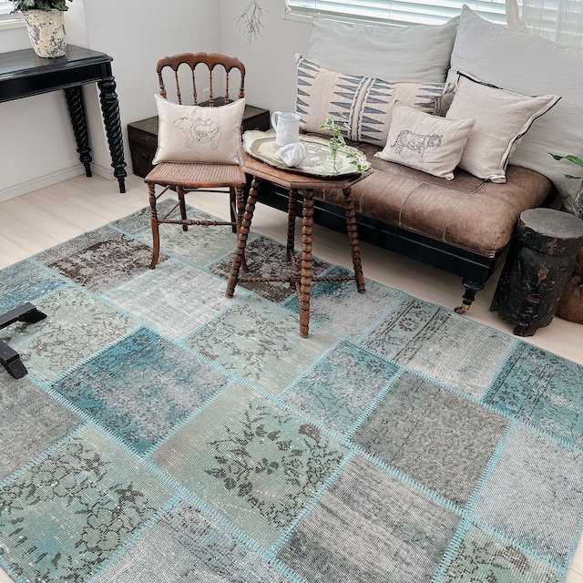 トルコ ヴィンテージラグ TR030 | イスパルタ(パッチワーク) | 173cm × 238cm