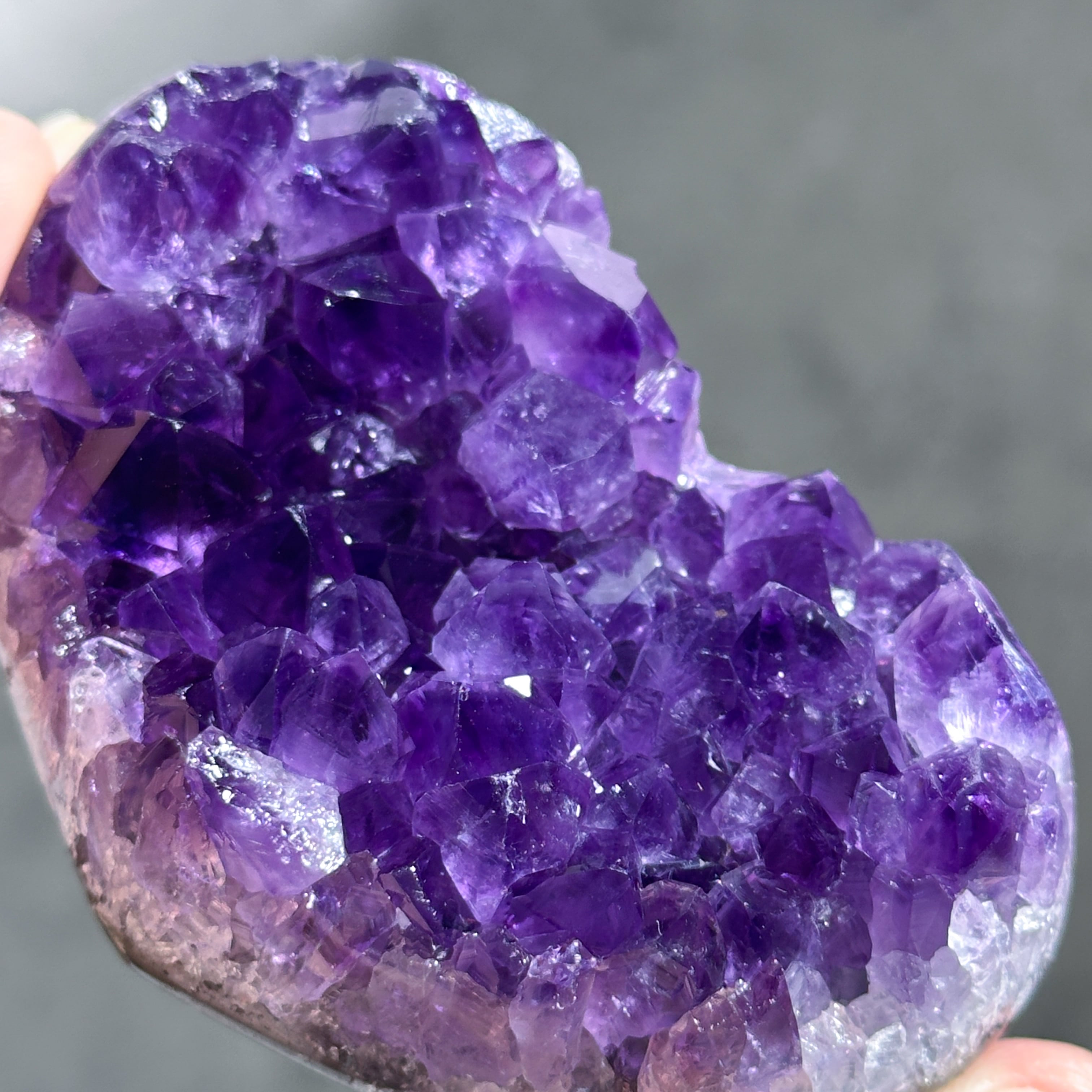ウルグアイ産アメジスト ハート12◇ Amethyst ◇天然石・鉱石