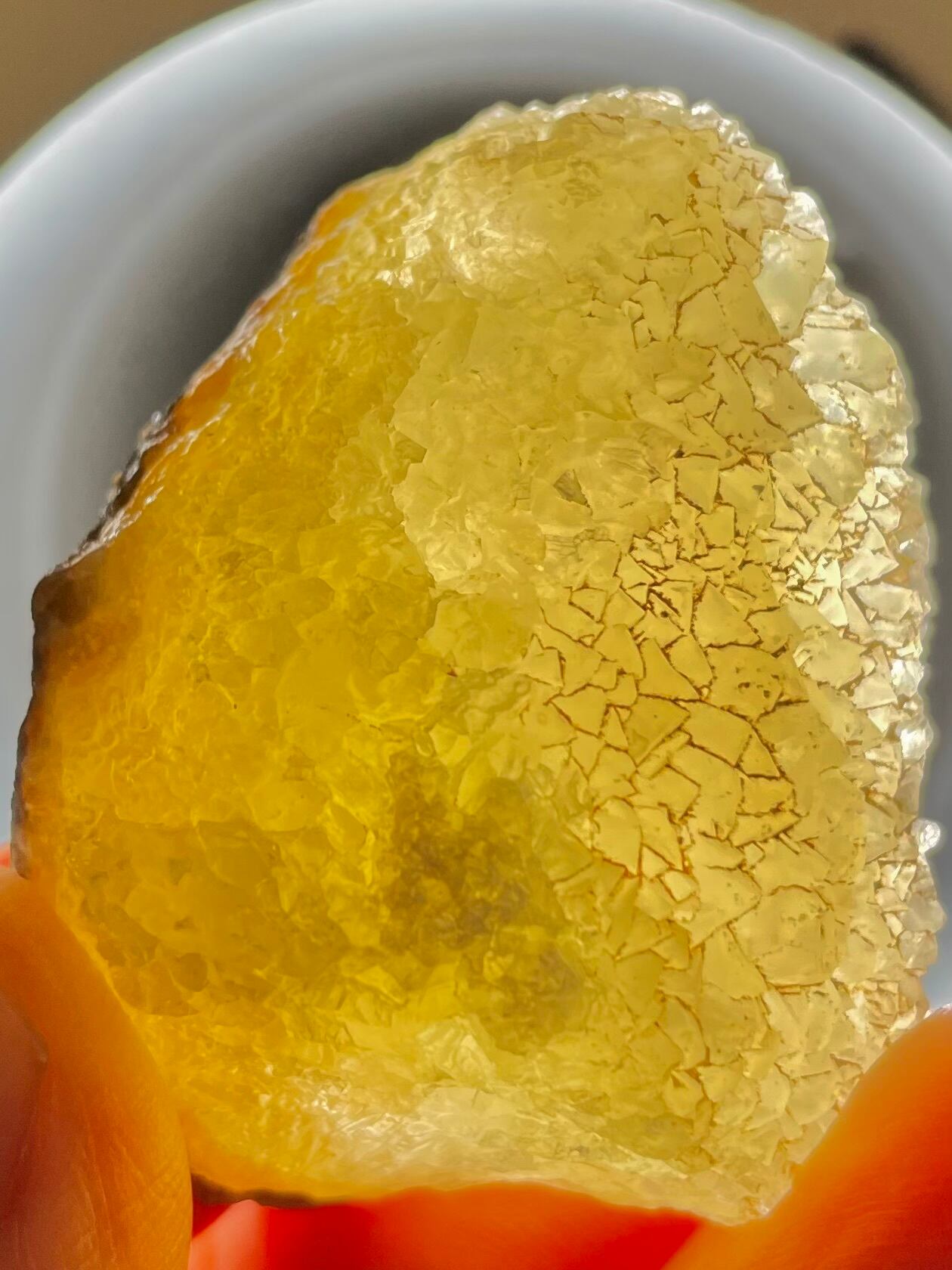 1) 超・古代レムリアンパワー!「カウアイ・レムリアン・ゴールデンハニーカルサイト」原石・小型