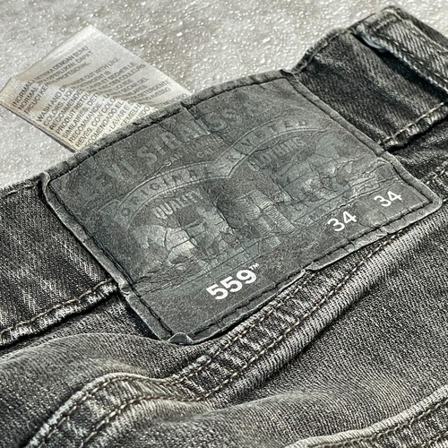 【W34 L34】japan levi's リーバイス 先染ブラック 559 詳細写真3