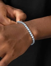 tennis chain bracelet  (gr91)