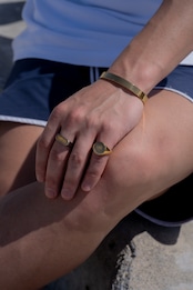 【circle signet ring】 / GOLD