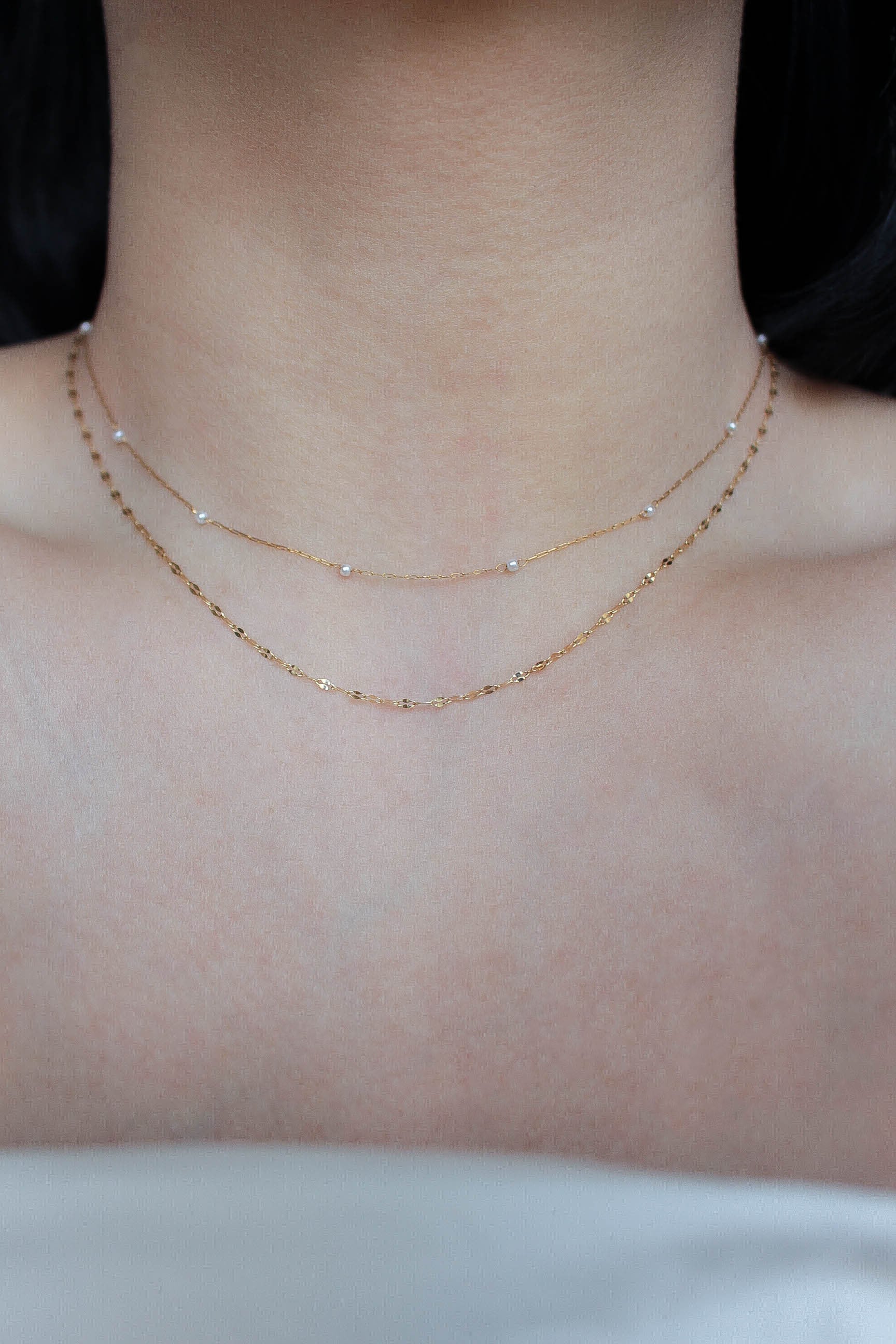 Skin Sparkle Necklace | ebine(エビネ)|金属アレルギー対応アクセサリー