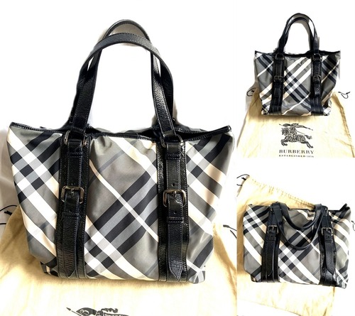 美品　レア　BURBERRY　最高級 コレクション　PRORSUM　定価20万　バーバリー プローサム　 チェック　トート バッグ　メンズ　男女　希少