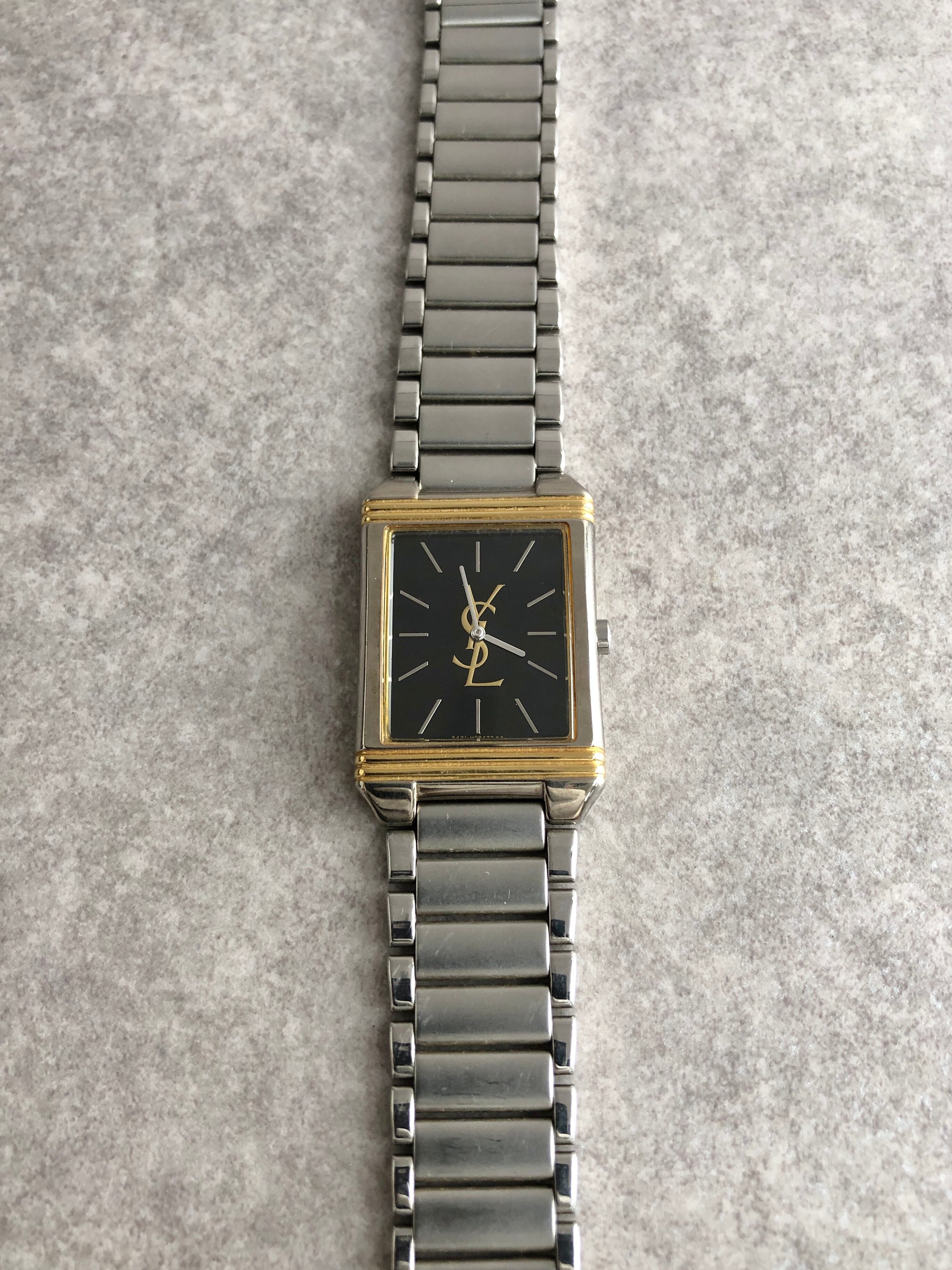 Yves Saint Laurent イヴ・サンローラン 腕時計 シルバー×ゴールド YSL