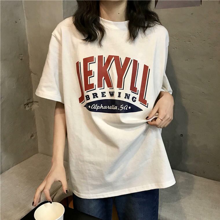 送料無料】 デイリーに使える♡ 英字ロゴ オーバーサイズ Tシャツ メンズライク スポーツMIX lamitte deco トレンド  韓国ファッション ショップ BASE店