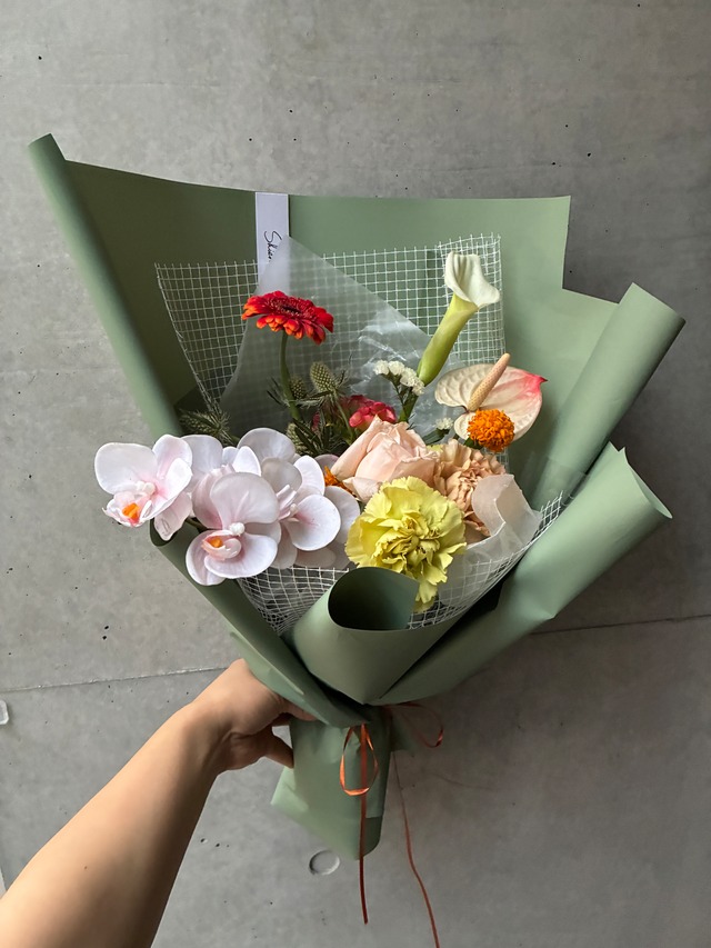 季節のハイブリッドブーケ6900