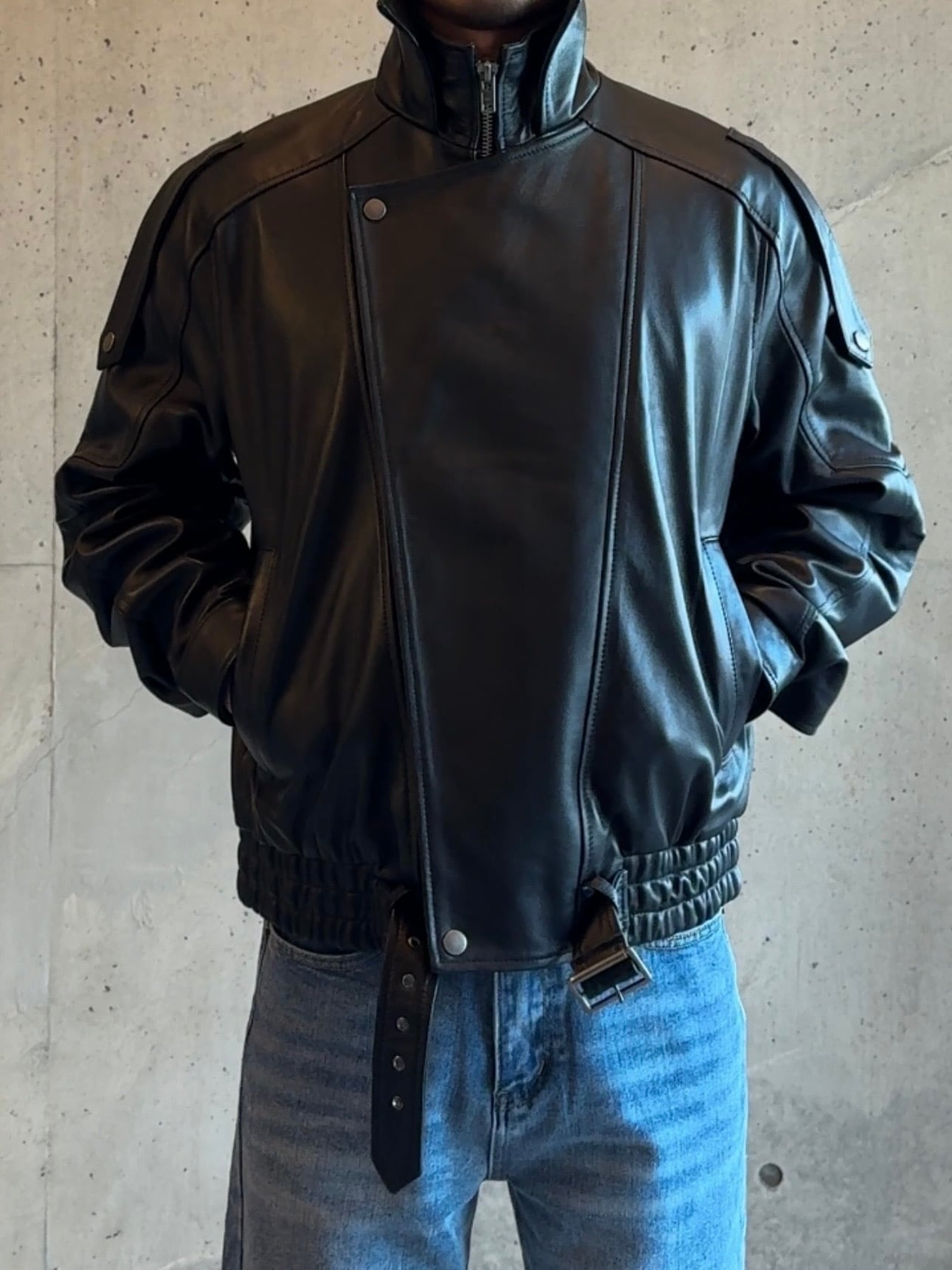 dezert　シープスキンジャケット　羊革　リアルレザー　vintage 20%OFF レザージャケット EU製 FRANKLIN MUSK アメリカ 羊革 シープ