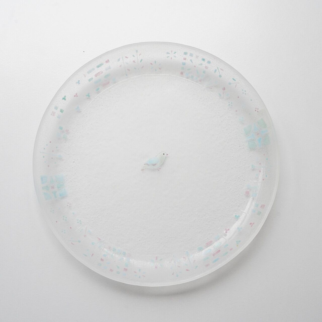 【松本みどり】ことりのお皿 ブルー B