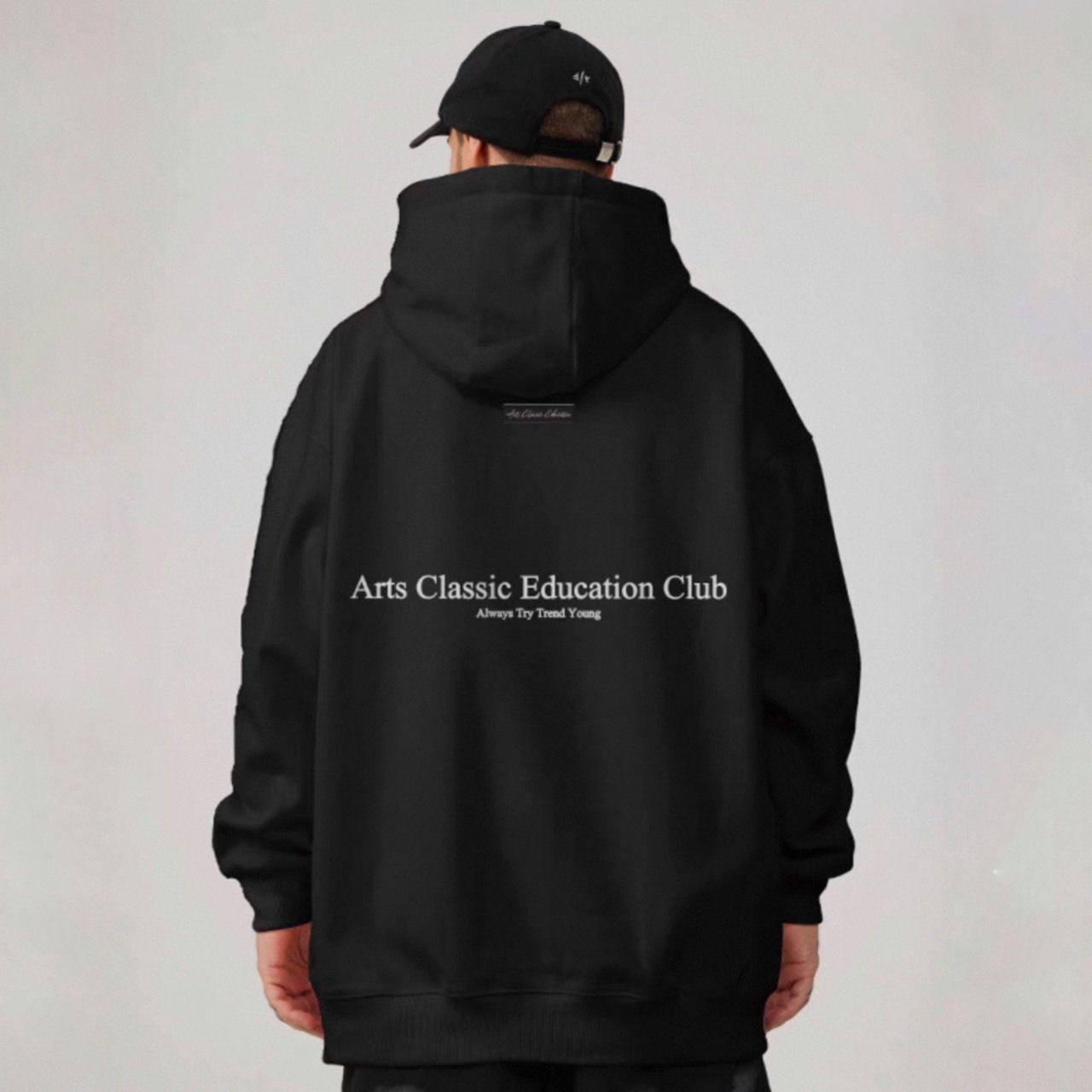 Back logo oversized hoodie 1186 - 1