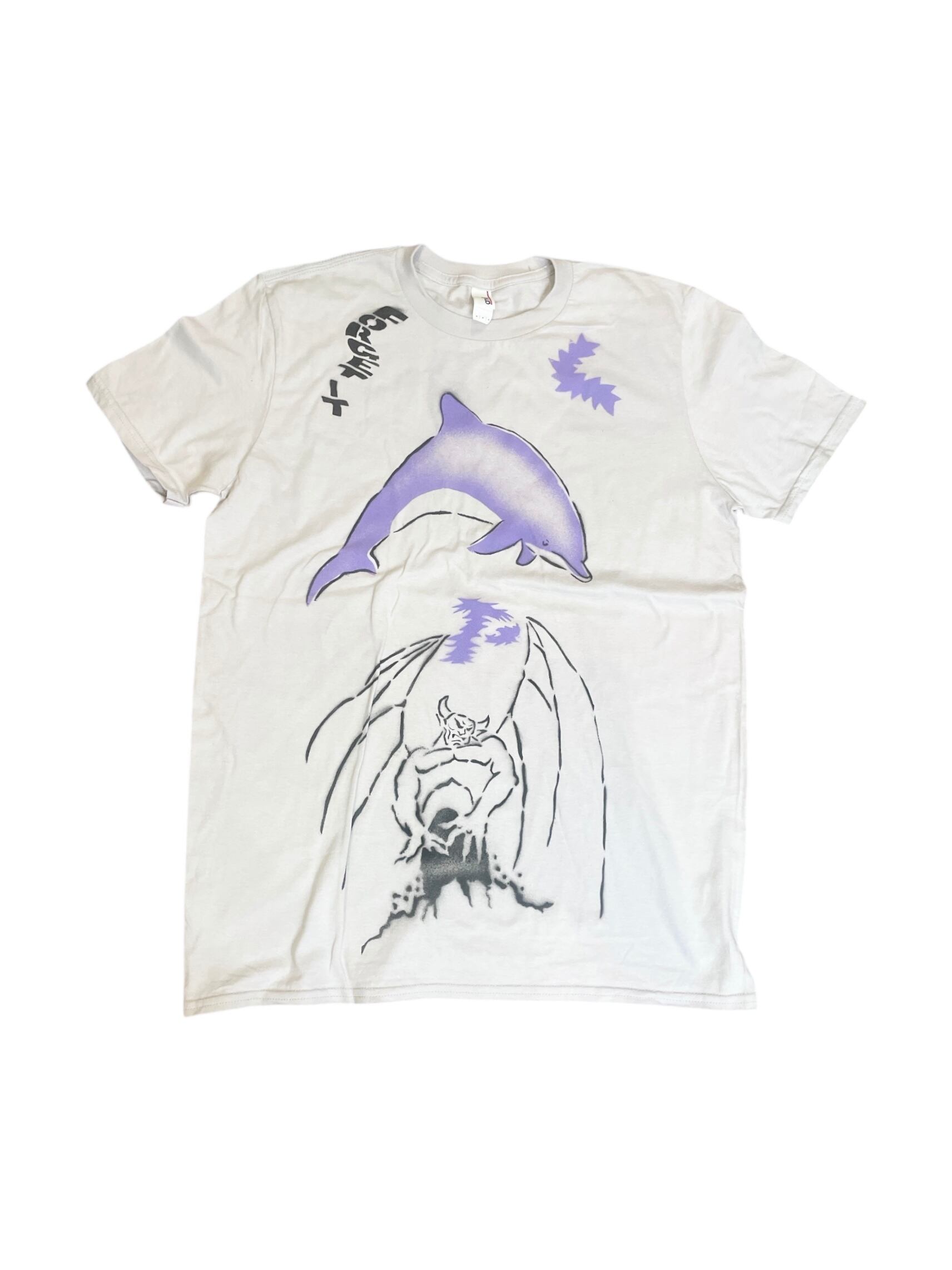 perfect plan Stencil T-shirt 【M2】