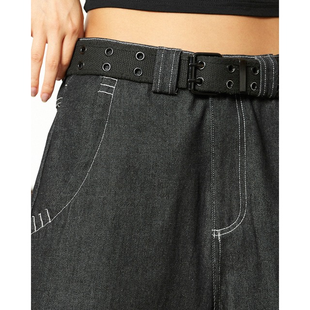 back pocket design denim shorts　バックポケットデザインデニムハーフパンツ　J0822