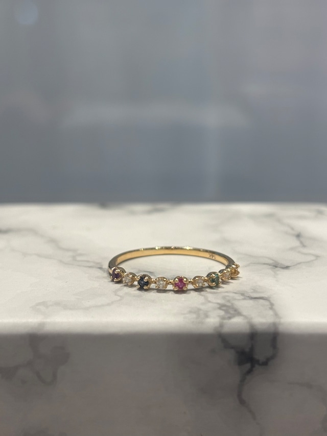 K14 ダイヤとマルチカラーリング 13号