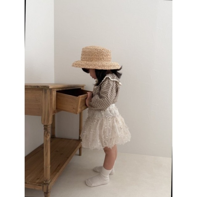 【取寄】mimi market｜ribbon mesh balloon tops｜リボンチュールバルーンT｜S-L｜baby｜26 spring