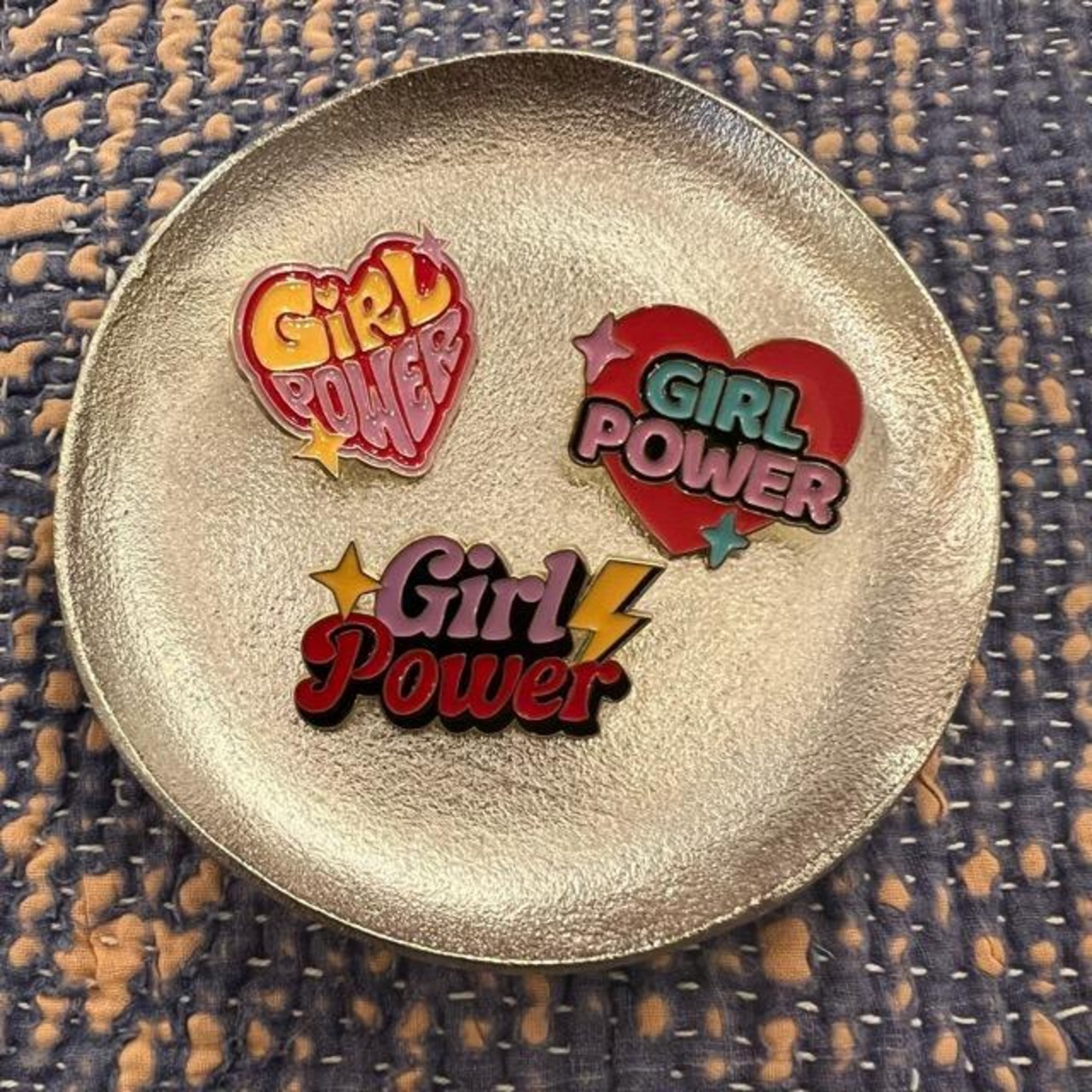 TOPANGA Jewelry　pin brooch　Candy Heart Girl Power　ピンブローチ　キャンディーハートガールパワー　プレゼント　ギフト　