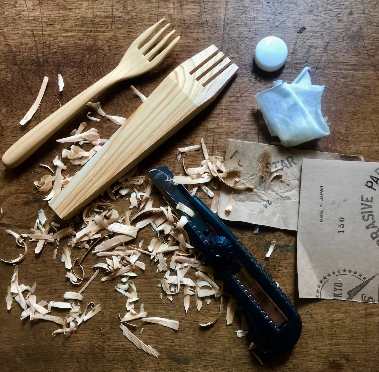 フォークを自作する 手作りキット FORK WHITTLING DIY KIT