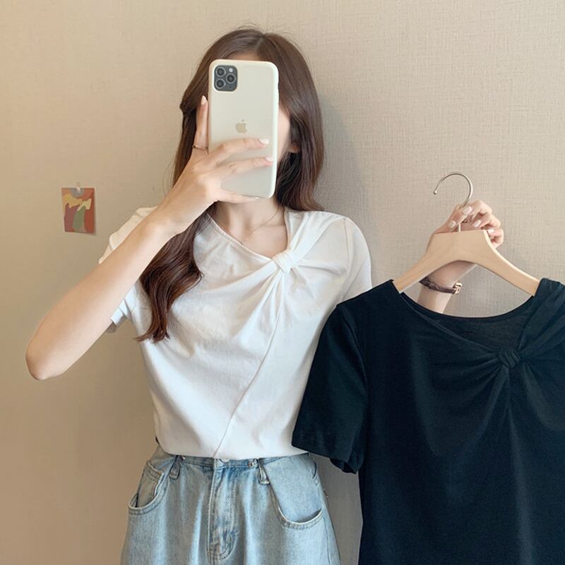 ホワイトTシャツ サマー薄手スタイル 夏物 スーパーモール46425217024