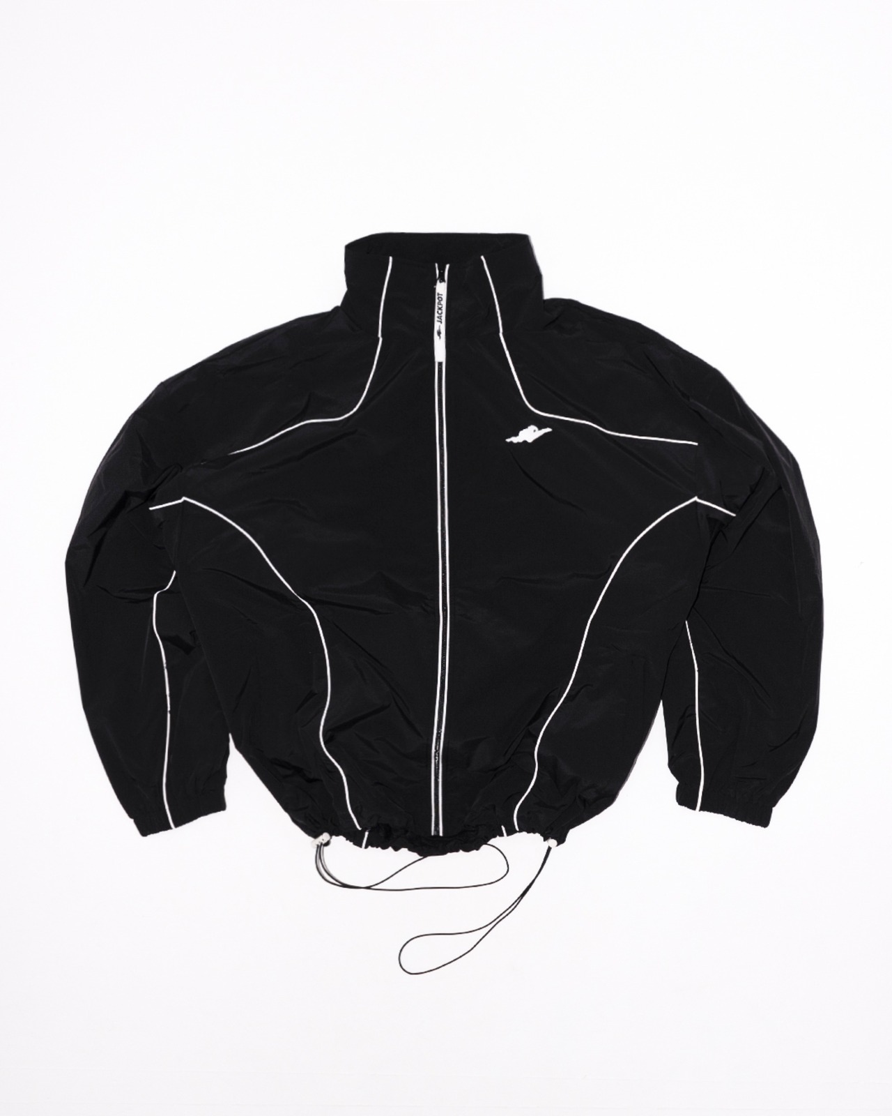 レトロジムナイロンジャケット　ブラック