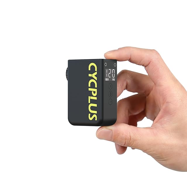 CYCPLUS 自転車 空気入れ 携帯 電動ポンプ 自転車 携帯ポンプ 小型携帯