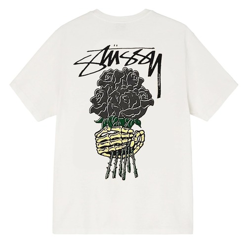 ステューシー Tシャツ STUSSY BOUQUET PIG. DYED TEE WHITE [並行輸入]