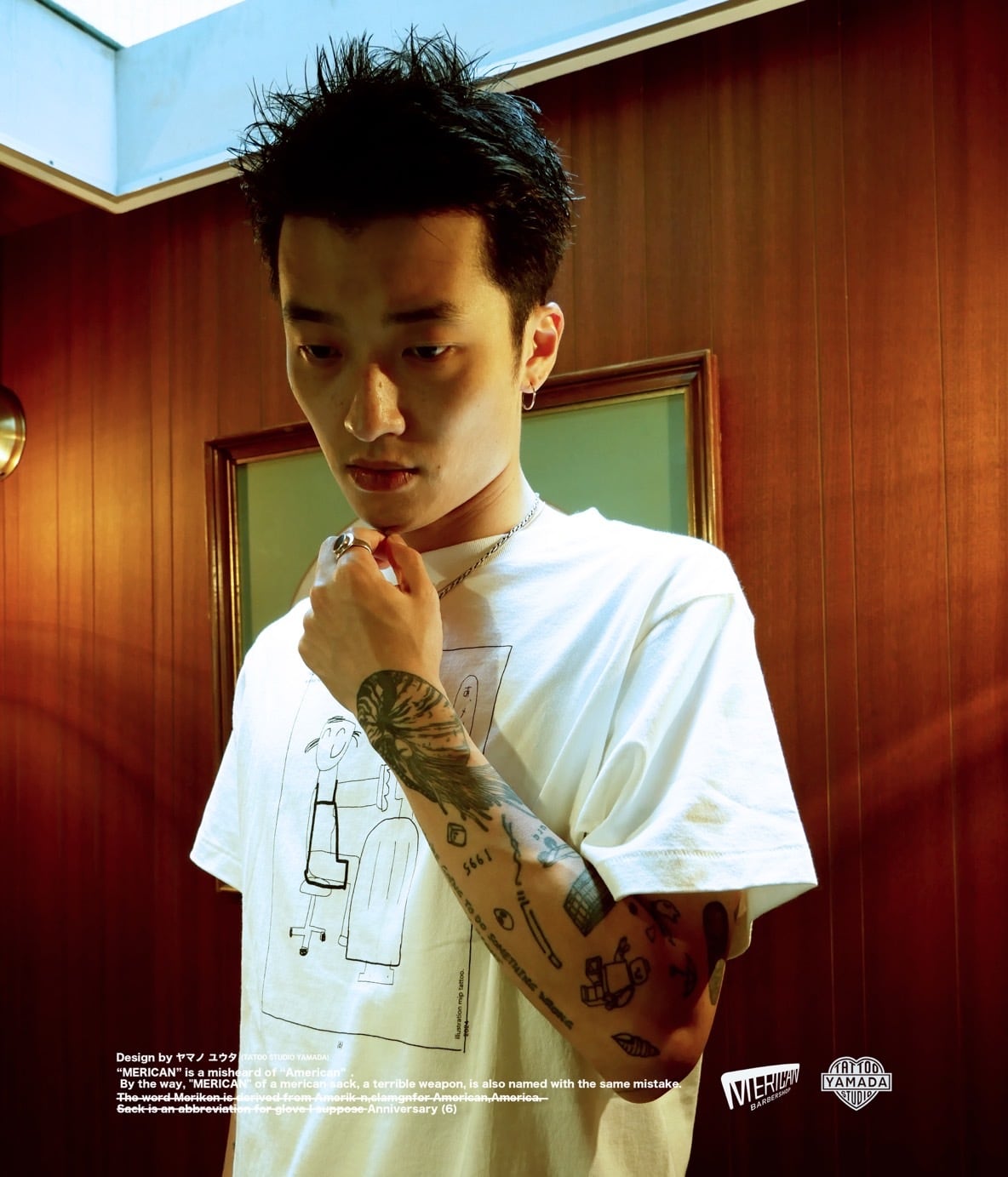 TATTOO STUDIO YAMADA X MERICAN BARBERSHOP®】MERICAN (6) TEE TATTOO STUDIO YAMADA X MERICAN BARBERSHOP®】MERICAN (6) TEE
