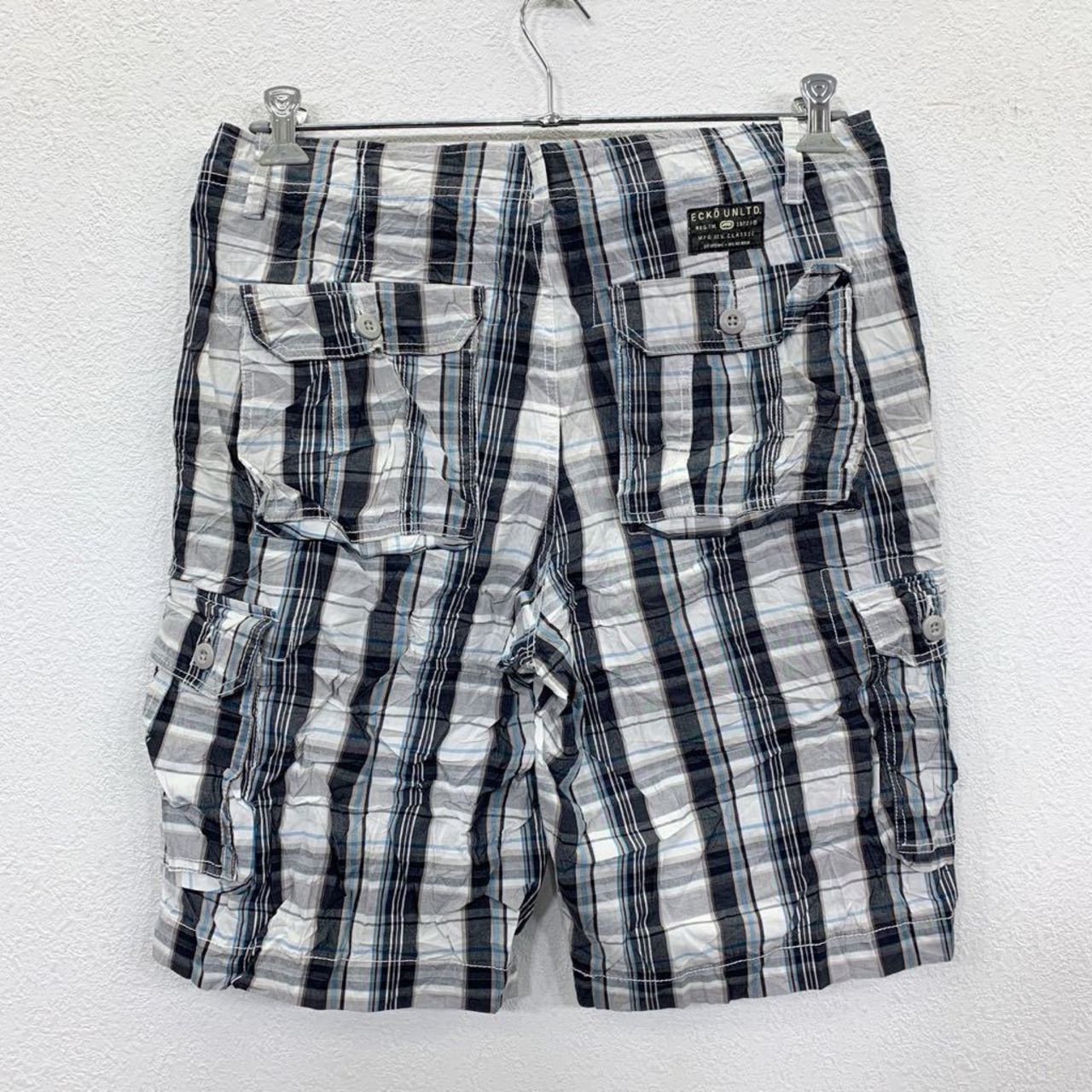 ECKO UNLTD チノショートパンツ W32 エコーアンリミテッド チェック柄 