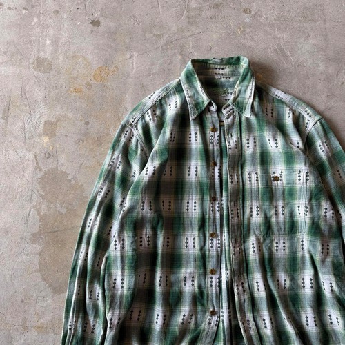 unknown / old ombre check shirt size L