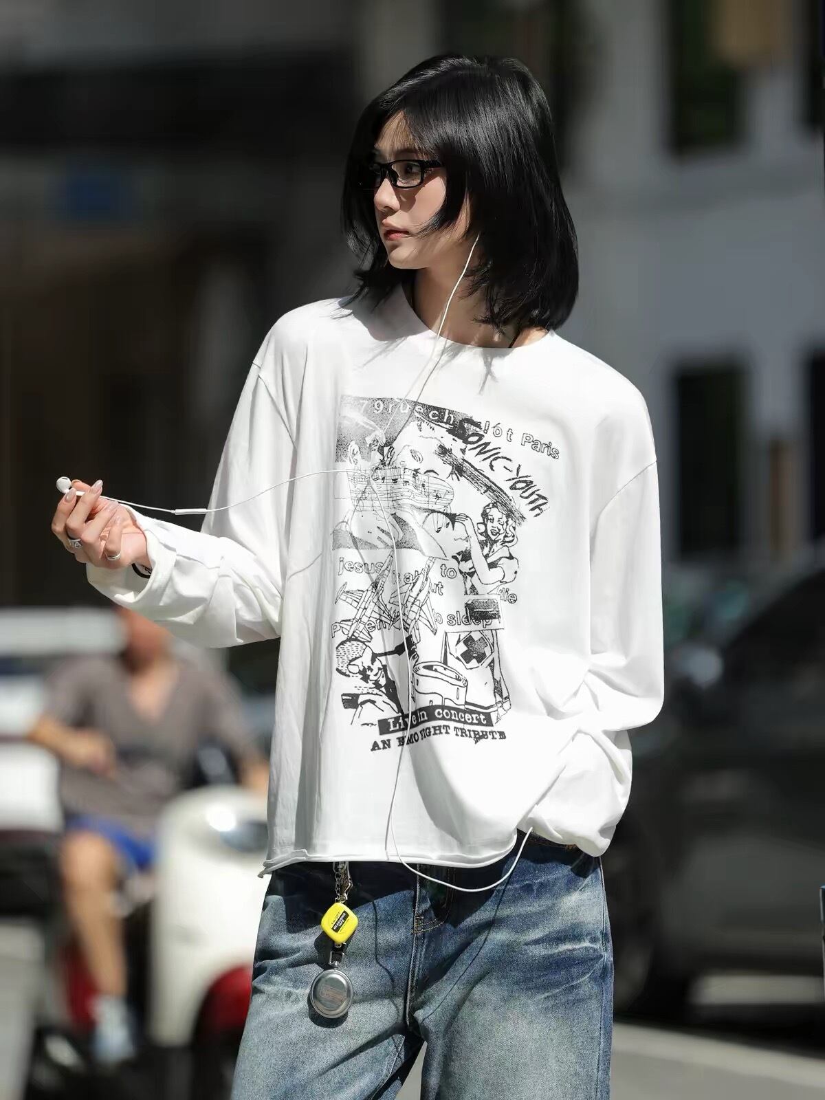 レトロプリントルーズロンT / RETRO PRINT LOOSE LONG SLEEVE TEE