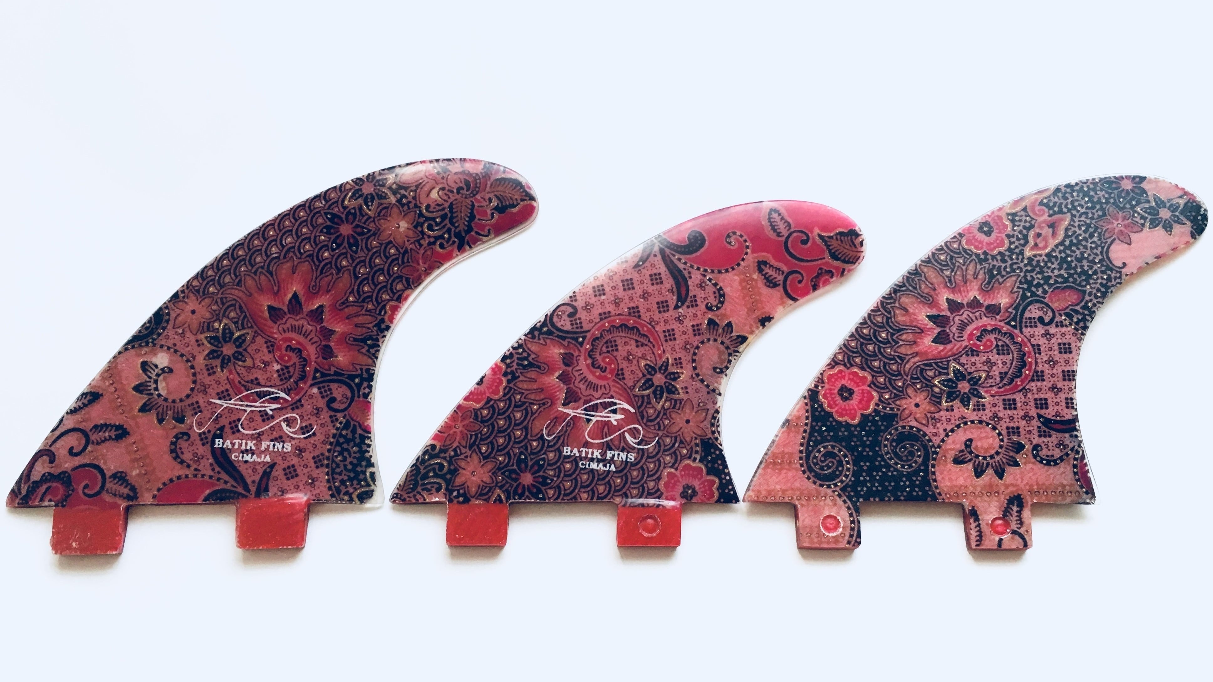 FCS トライフィン Mサイズ バティックフィン ハイビスカス FCS トライフィン Mサイズ バティックフィン ハイビスカス WJ WARES