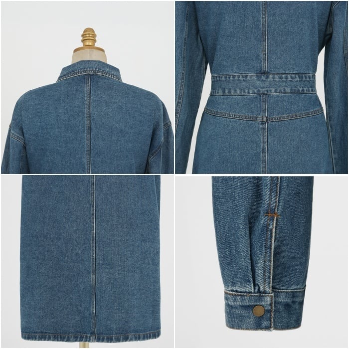 送料無料】ワンピース レディース シャツワンピース デニムワンピース