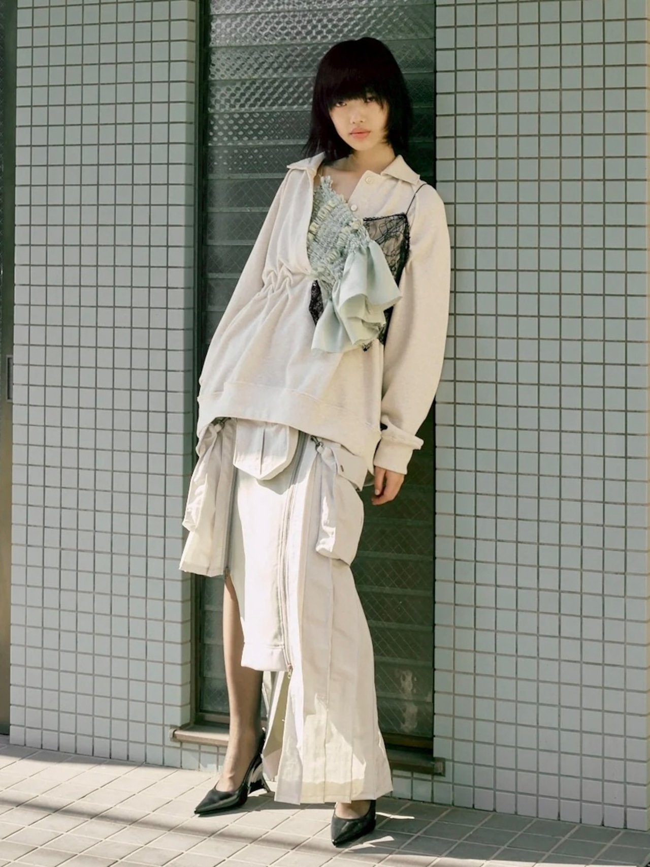 【26SS】Create Clair クリエイトクレイル / RAW EDGE LOOSE POLO - 6