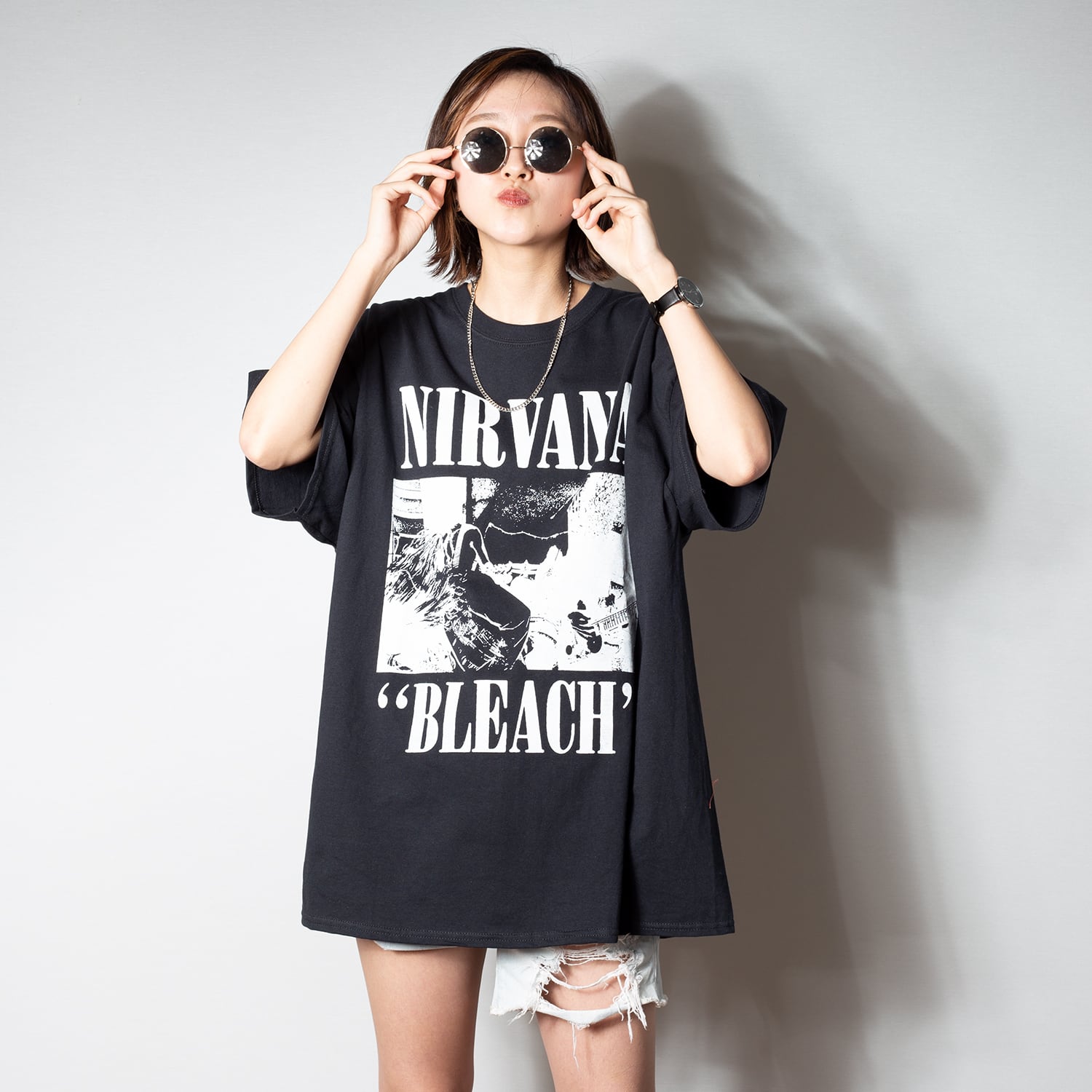 NIRVANA ニルヴァーナ 「BLEACH」 Tシャツ【GILDAN】--- KURT COBAIN