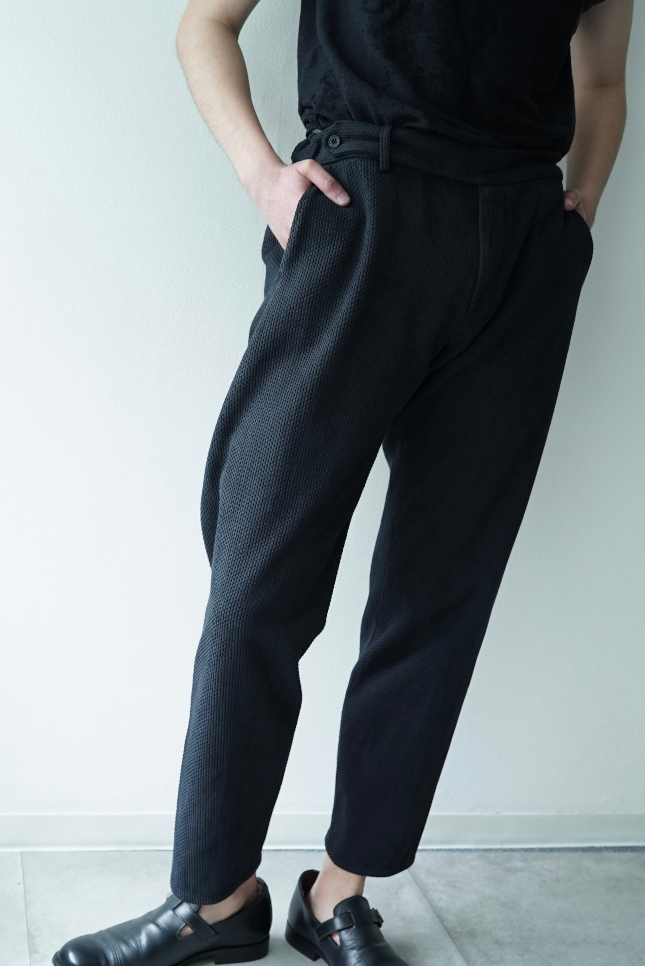 【未使用】COLINA 刺し子 curve slacks